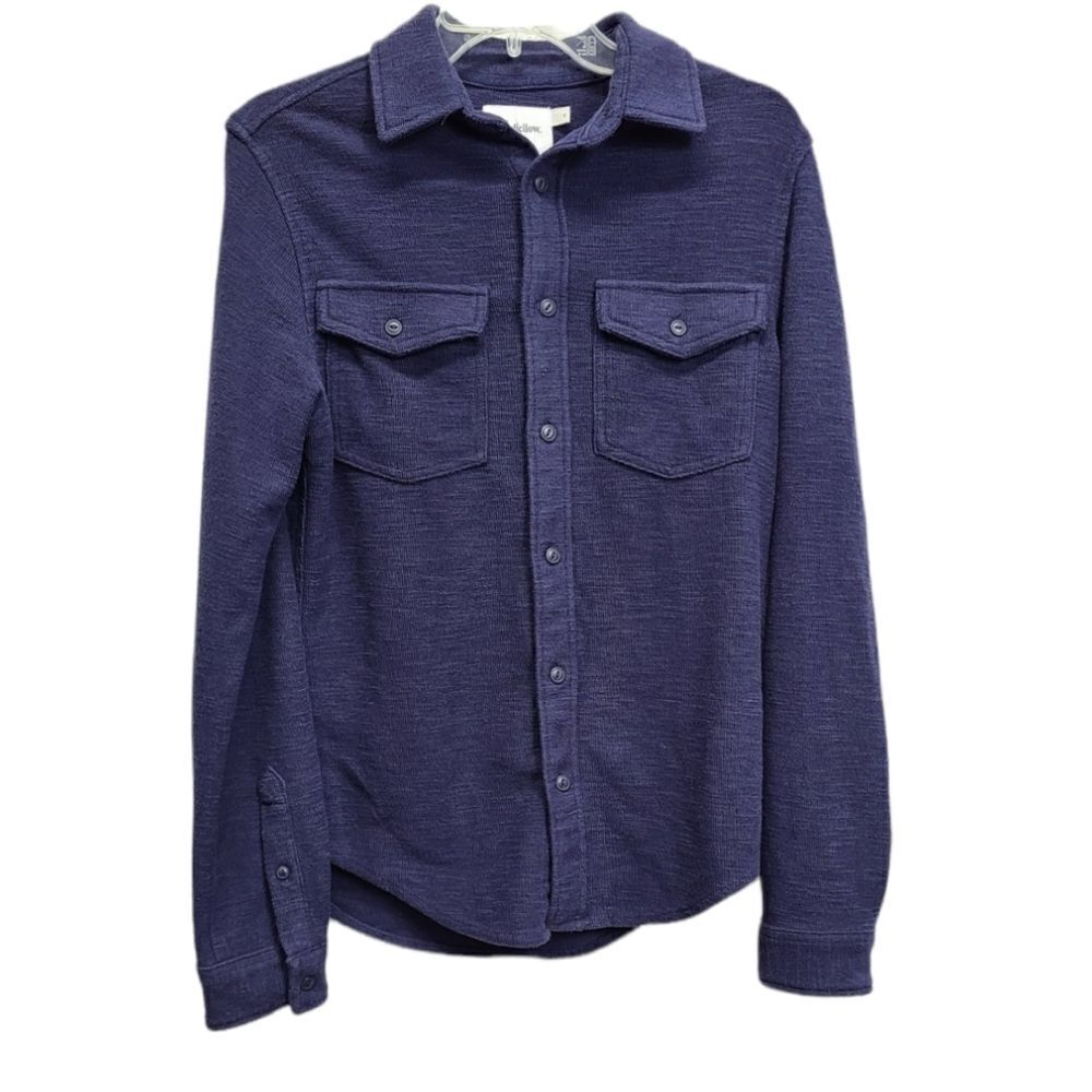 Goodiellow & Co Navy Blue Long Sleeve‎ Button Down Shirt Size Small